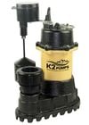 K2 Pumps 1/3 HP 115V Professional Grade Cast Iron & Stainless Steel Sump Pump with Vertical Piggyback Switch, small image number 1