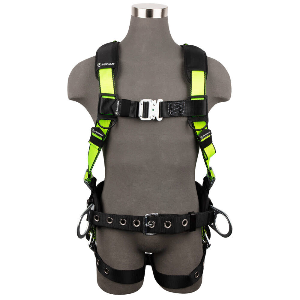 Safewaze PRO Construction Harness: 3D, QC Chest, TB Legs, large image number 1