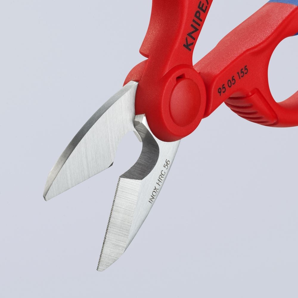 Knipex 6-1/4 Inch Stainless Steel Electricians Shear, large image number 4