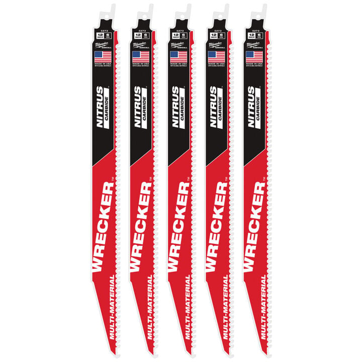 Milwaukee 12inch WRECKER with NITRUS CARBIDE 5Pk