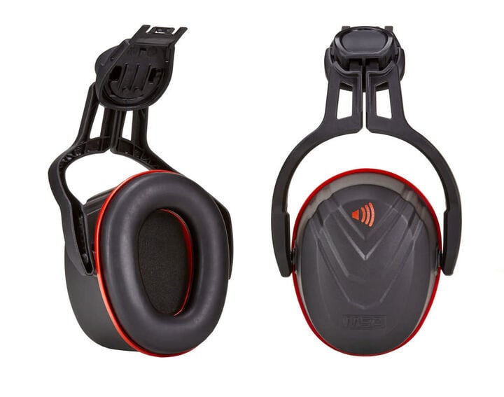 MSA Safety Works V-Gard Helmet Mounted Hearing Protection, High