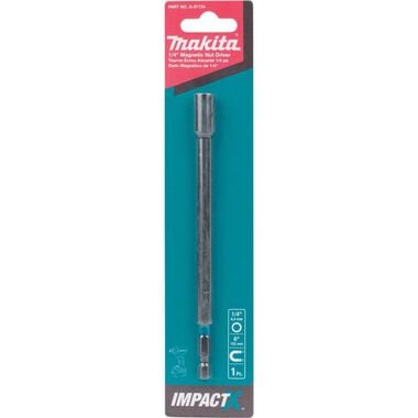 Makita Impact X 1/4 x 6 Magnetic Nut Driver, large image number 1