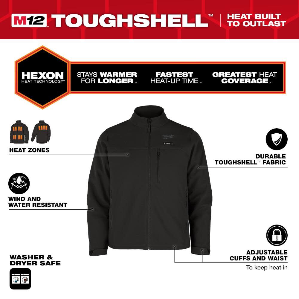 Milwaukee M12 Heated TOUGHSHELL Jacket, large image number 2