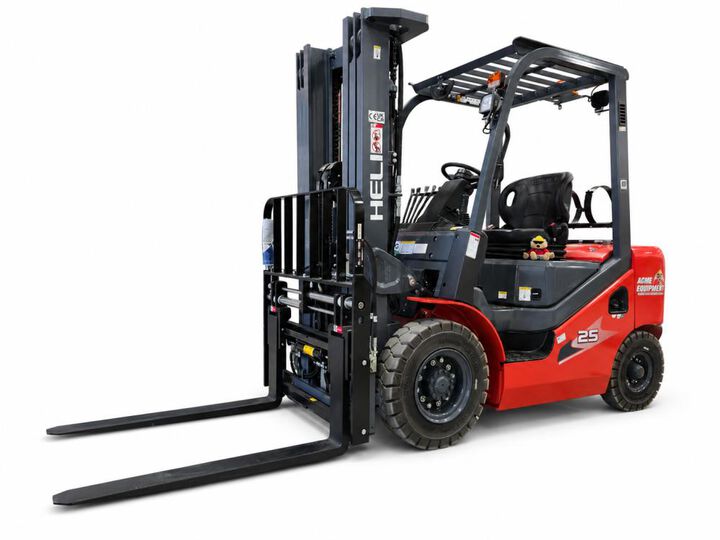 Heli Americas Forklift 5000# Load Capacity 185 Inch TSU Dual Fuel with Kubota Engine and Non-Marking Tires