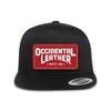 Occidental Leather Oxy Flatbill Trucker Hat Black with Red Patch OSFM, small image number 2