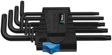 Wera Tools Metric BlackLaser 967/9 TX HF 1 L-Key Set W/Holding Function