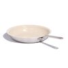 Made In Cookware 12 x 4 Inch Ceramic and Stainless Steel Fry Pan White and Silver, small image number 1