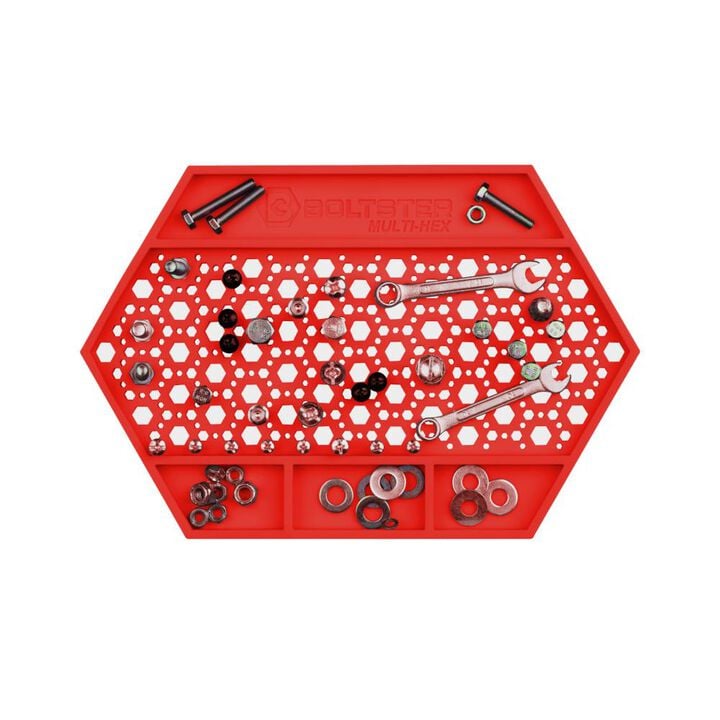 Boltster Multi-Hex Magnetic Fastener Organizer Tray Red, large image number 4