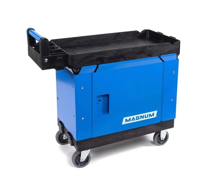 Magnum Tool Group Pro Series Service Cart 4117 with 5 Inch HD Casters and Vault