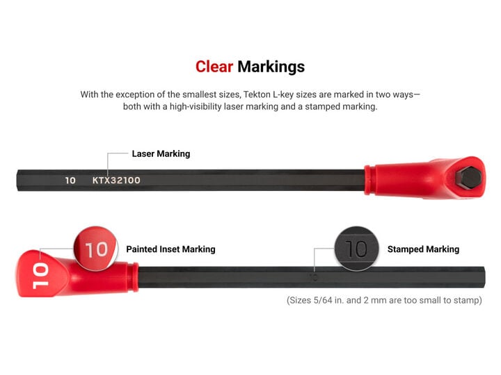 Tekton Flat End Hex Star T Key Set 5/64 - 3/8 Inch 2-10 mm T6-T50, large image number 4