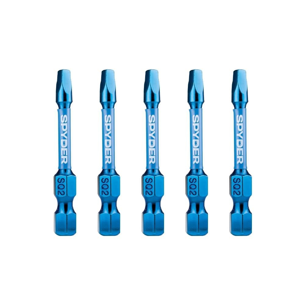 Spyder 2 Inch SQ2 Impact Driver Bit, 5 Pieces, large image number 1