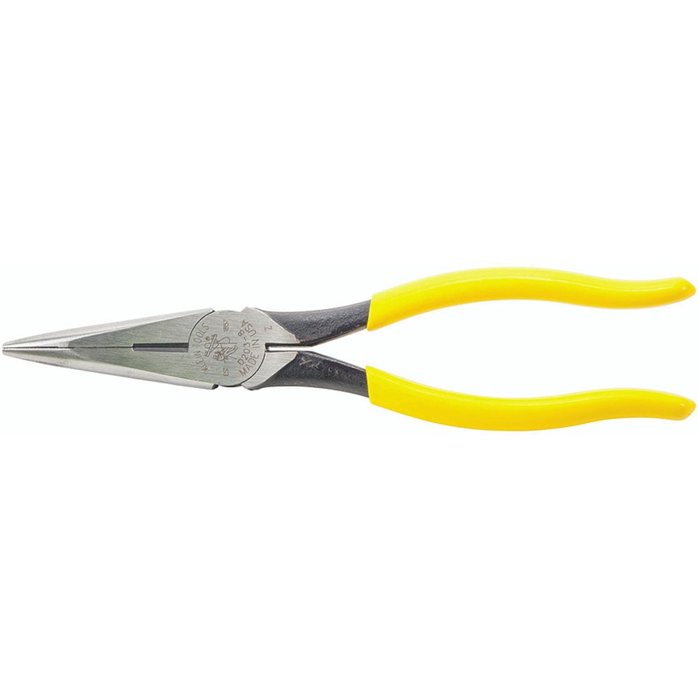 Klein Tools 8in Long Nose Pliers Side Cutting – D203-8