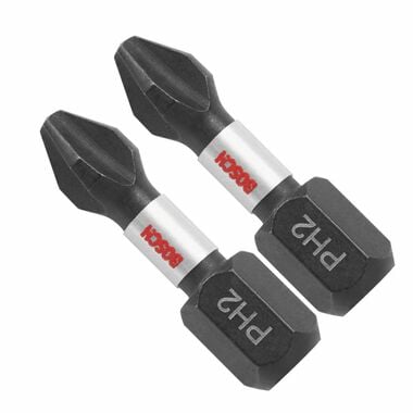 Bosch Impact Tough 1 Inch Phillips #2 Insert Bits 2 Piece