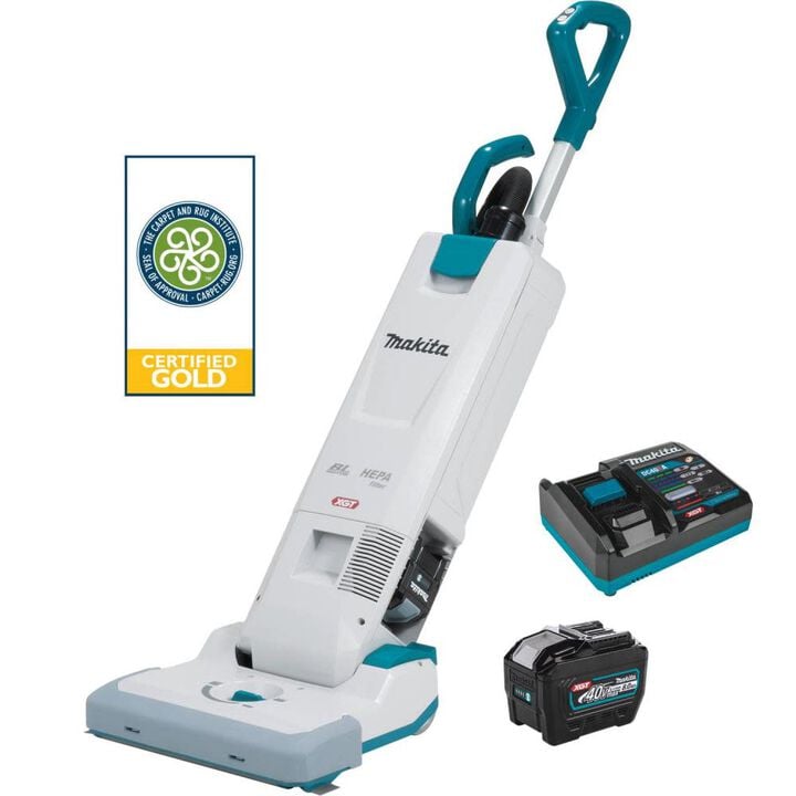 Makita 40V max XGT Brushless 1.3 Gallon HEPA Filter 15 Inch Upright Vacuum Cordless Kit