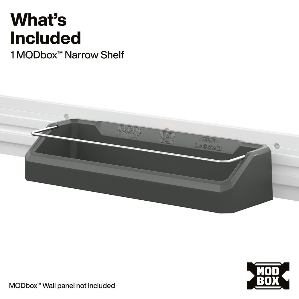 Klein Tools MODbox Wall System, Narrow Shelf, large image number 2