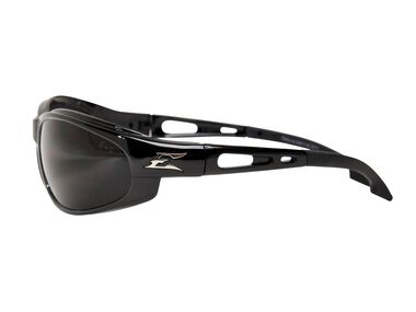 Edge Dakura Safety Glasses Black Frame Smoke Lens, large image number 1