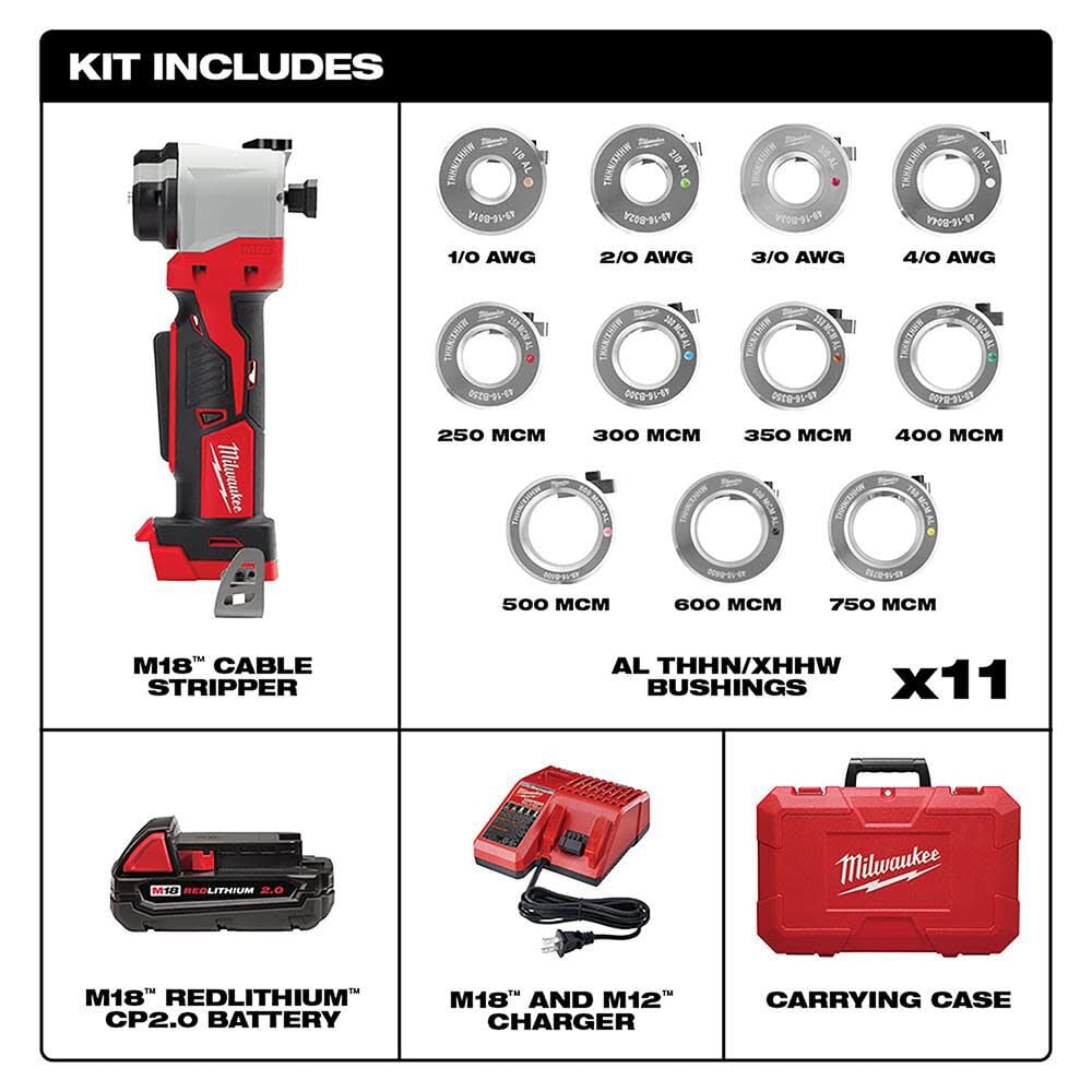 Milwaukee M18 Cable Stripper Kit For Al Thhn Xhhw 2935al 21 Simolary simolary.com 6