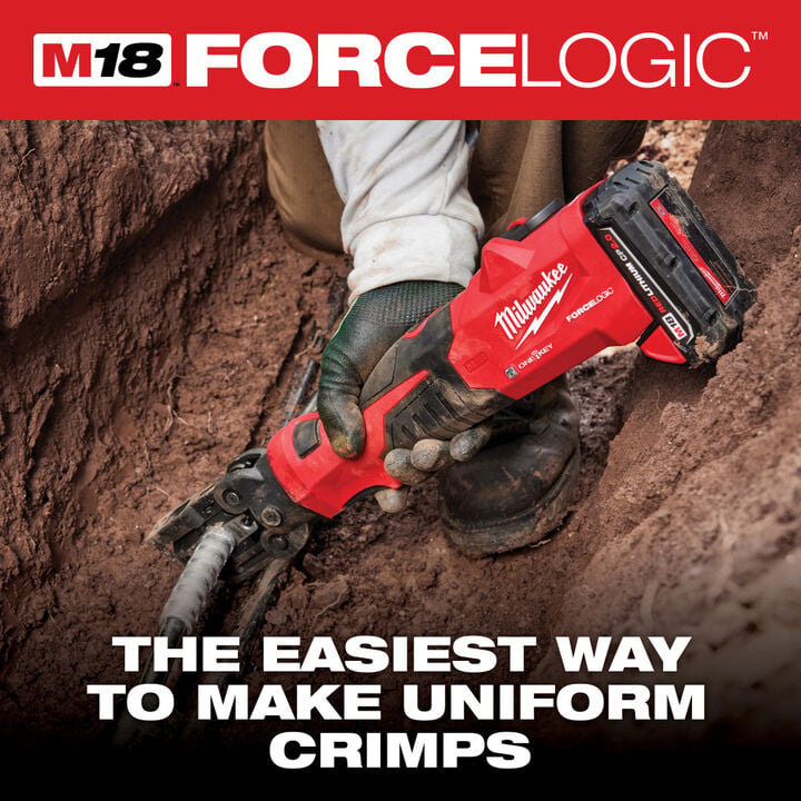 Milwaukee M18 FORCE LOGIC 6T Latched Linear Utility Crimper (Bare Tool), large image number 1
