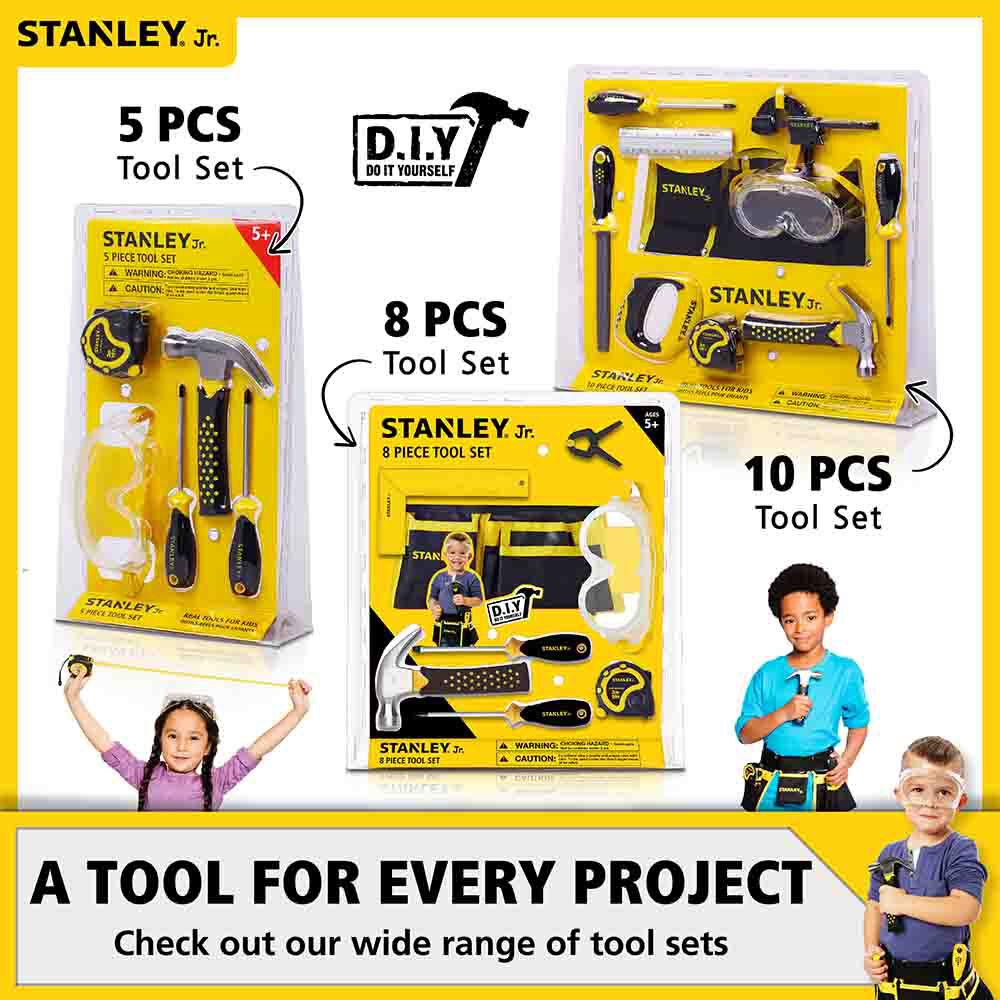 Stanley Jr Pull-Back Sports Car Kit & 5-Piece Tool Set, large image number 10