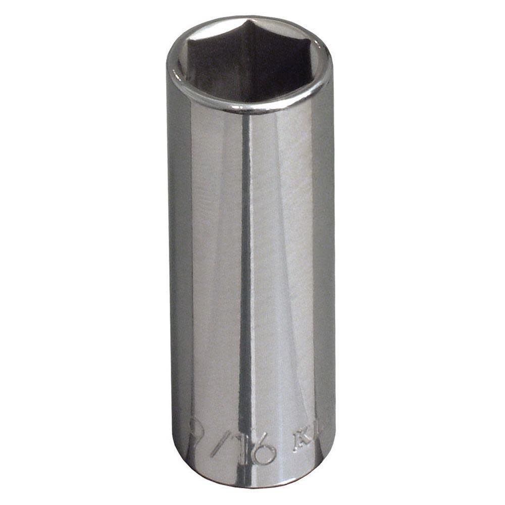 Klein Tools 7/16in Deep 6-Pt. Socket 3/8in Drive, large image number 1
