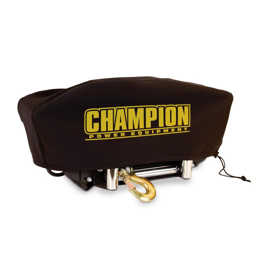 Champion Power Equipment Weather-Resistant Neoprene Storage Cover for Winches 8000-12000 lb. with Speed Mount Hitch Adapter, large image number 2