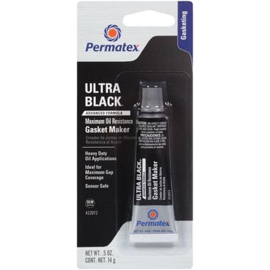 Permatex Ultra Black Maximum Oil Resistance RTV Silicone Gasket Maker, large image number 0