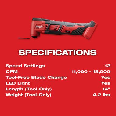 Milwaukee M18 Multi-Tool - (Bare Tool), large image number 3