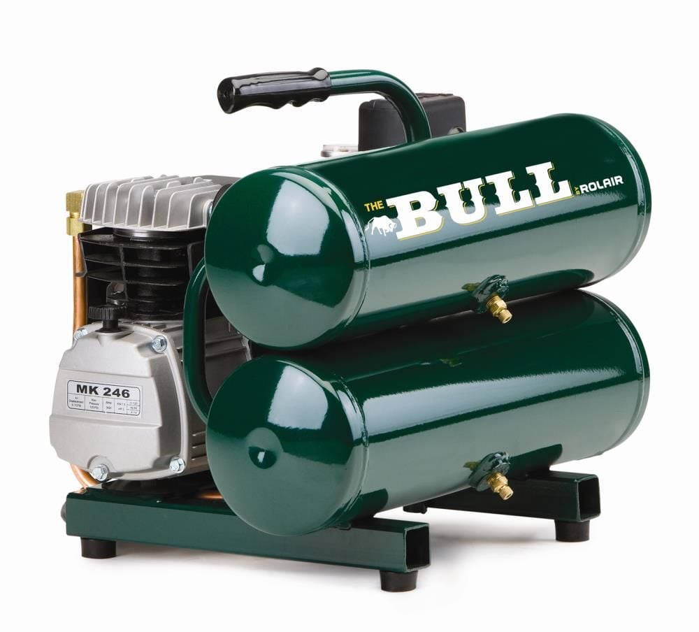 Rolair 2 HP - inBullin (115V) 4.1 CFM@90PSI 4.3 Gall Stack Tank Compressor, large image number 1