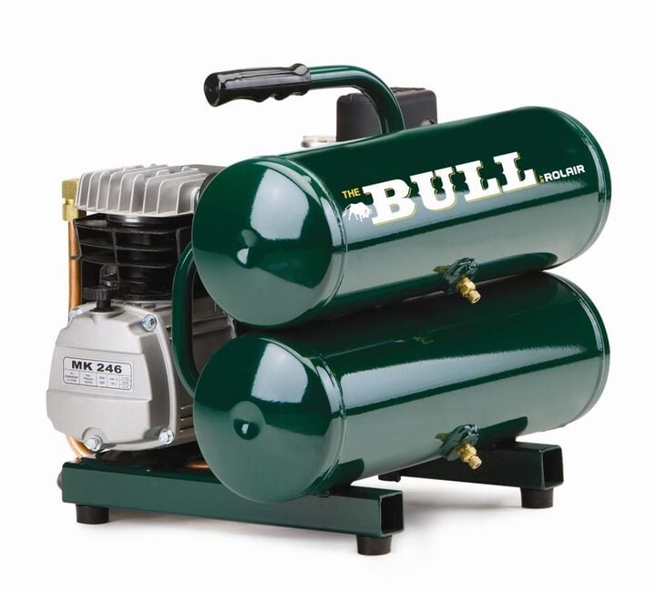 Rolair 2 HP - inBullin (115V) 4.1 CFM@90PSI 4.3 Gall Stack Tank Compressor