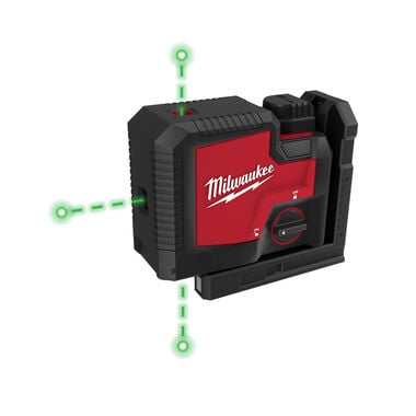 Milwaukee Green Beam Laser 3 Point USB Rechargeable, large image number 0