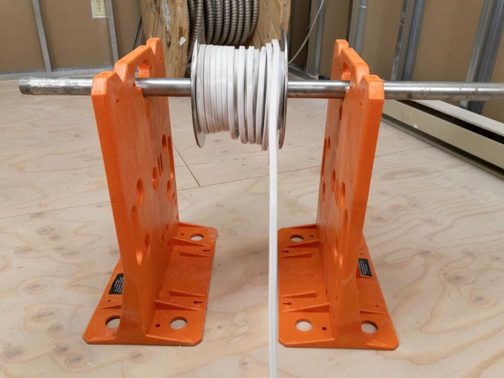 Rack-A-Tiers Orange Polyethylene 2 1/2 Inch Wire Dispenser for 38 Inch Wire Reels, large image number 3