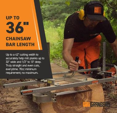 Granberg Alaskan Mark IV 36 In. Portable Chain Saw Mill Kit, large image number 2