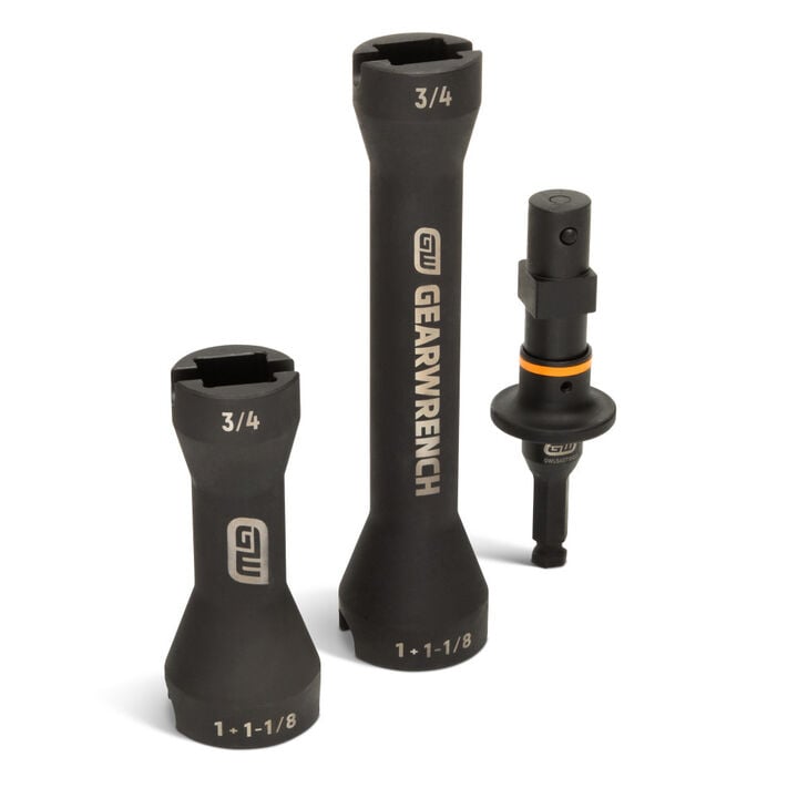 GEARWRENCH 5-in-1 Lineman Nut Runner Impact Socket & Adapter Set 3 Pieces
