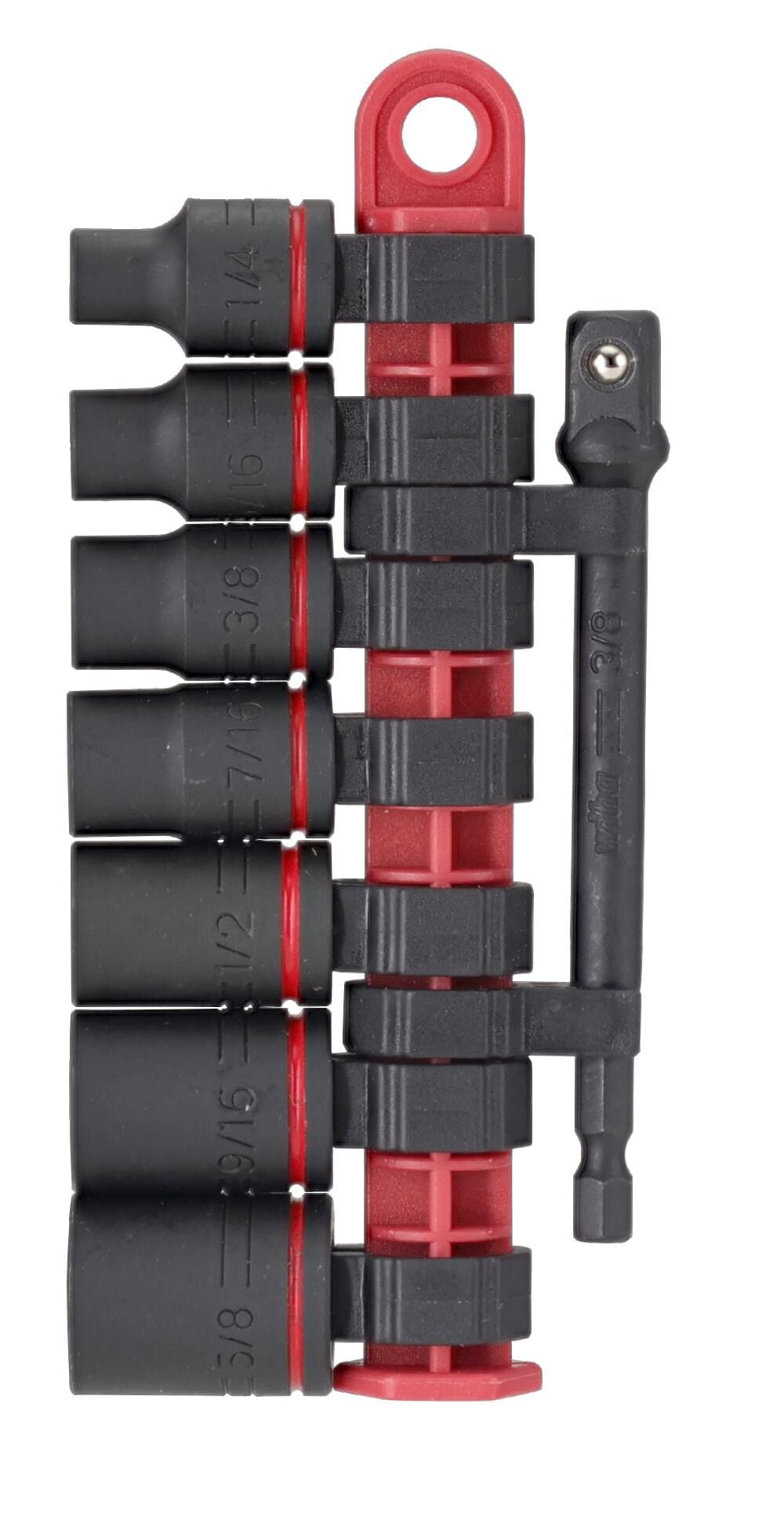 Wiha 3/8 Inch Drive SAE Impact Socket Set, 8 Pieces, large image number 4