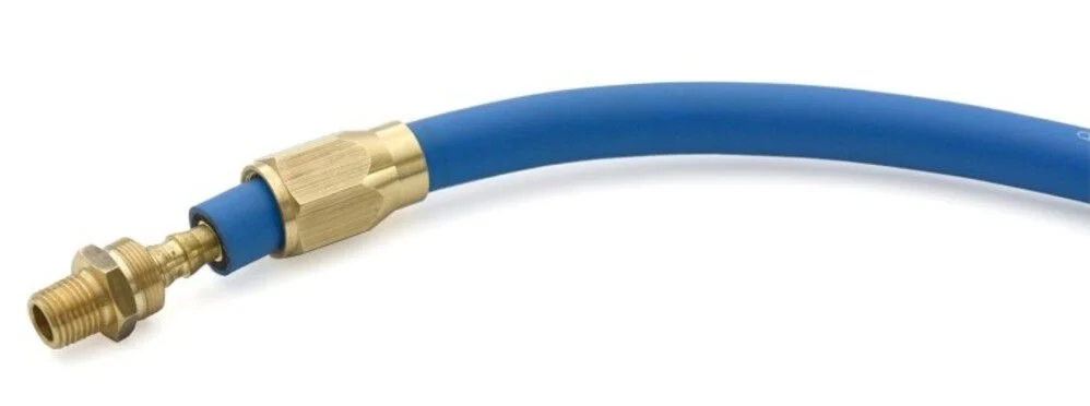 BluBird Fast Fix 1/4 Inch Air Hose Assembly Repair Fitting with 1/4 Inch Fixed, large image number 1