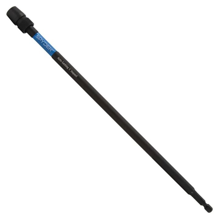 Spyder 12 Inch 1/4 Inch x 1/4 Inch Magnetic Torsion Impact Bit Driver Holder
