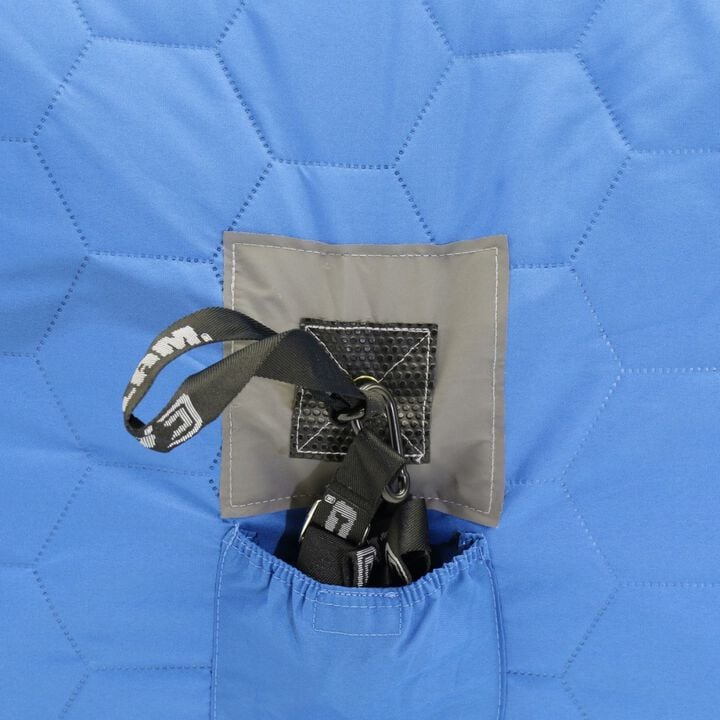 Clam Outdoors X-800 Thermal 128 Sq Ft 900 Denier Fabric 4 Sided Hub Ice Fishing Shelter, large image number 9