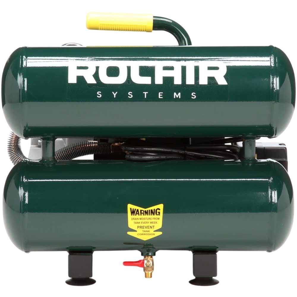 Rolair 2 HP (115V) 4.2 CFM@90PSI 4.2 Gallon Quiet Stack Tank Compressor, large image number 1