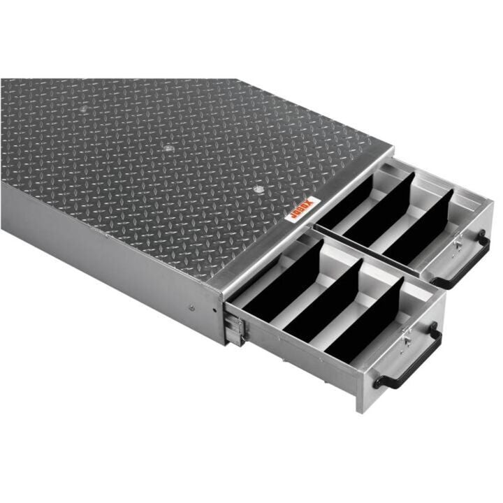 Crescent JOBOX 2 Drawer Long Floor Heavy-Duty Aluminum Drawer Storage 24inW x 6inH x 50inL, large image number 1