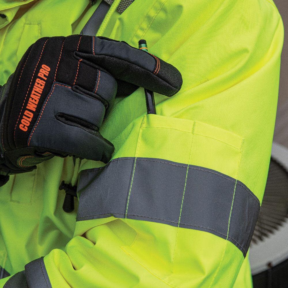 Klein Tools High-Visibility Bomber Jacket, large image number 6