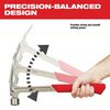 Milwaukee 28oz Milled Face Framing Hammer, small image number 4