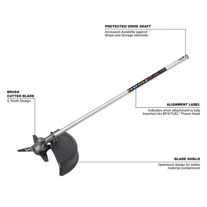 Milwaukee M18 FUEL QUIK LOK Brush Cutter Attachment, large image number 2