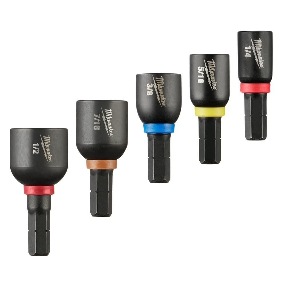 Milwaukee SHOCKWAVE Impact Duty Insert Magnetic Nut Driver Set 5PC, large image number 1