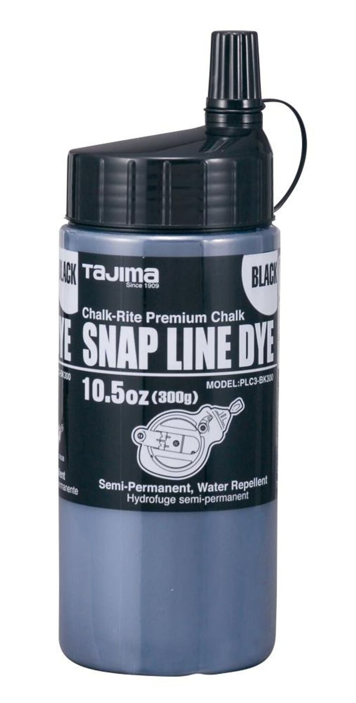Tajima CHALK-RITE Powder Dye Ultra-Fine Wind and Water Resistant Permanent 10.5 oz. Black
