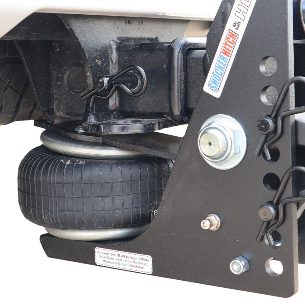 Shocker Hitch HD 20K Max Black 2 Inch Receiver Hitch & Chrome Combo Ball Mount with 2 Inch & 2 5/16 Inch Hitch Balls, large image number 6