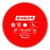 Diablo Tools 12 inch x 96 Tooth TCG Medium Aluminum Cutting Miter Saw Blade with 1 inch Arbor, small image number 1