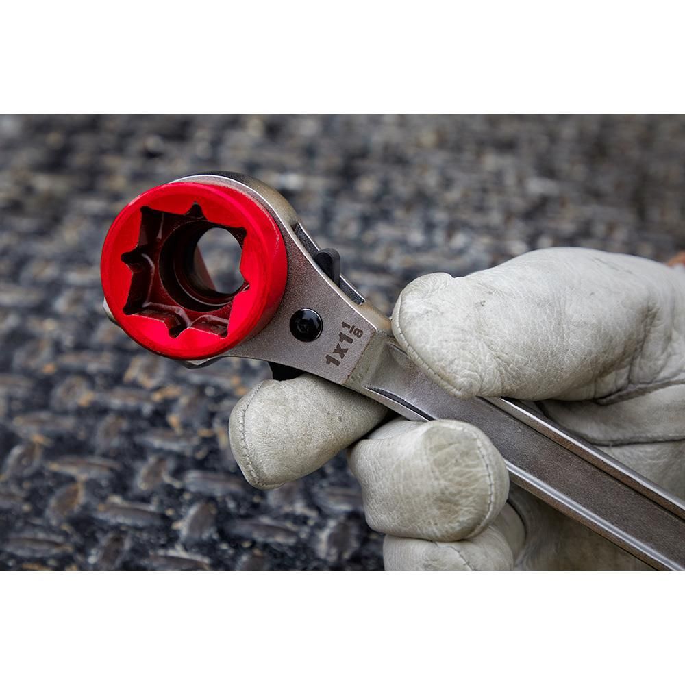 Milwaukee Lineman's High-Leverage Ratcheting Wrench with Milled Strike Face, large image number 5