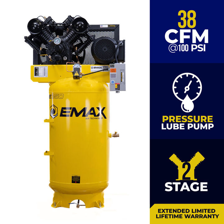 EMAX 80 Gallon 175 Psi 10HP Vertical Air Compressor, large image number 1
