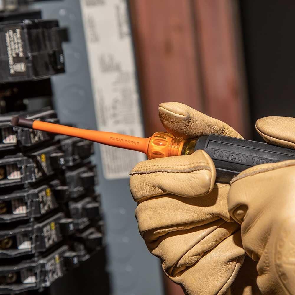 Klein Tools Slim-Tip Insulated Screwdriver 1/4, large image number 4