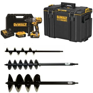 Power Planter Flower Bed Planter Auger with DEWALT Drill Bundle